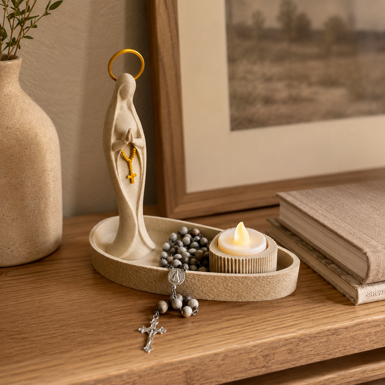 Fé e Luz — presentes religiosos com design contemporâneo
